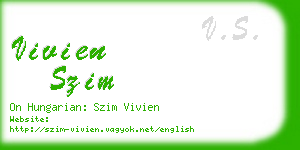 vivien szim business card